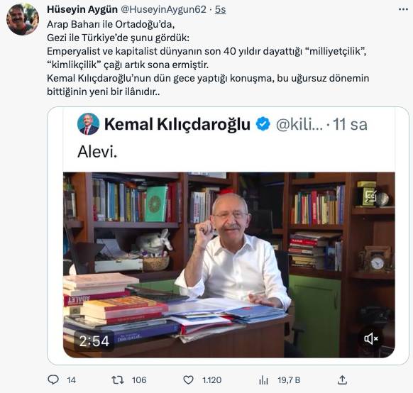 Kılıçdaroğlu'nun 'Ben Aleviyim' açıklamasına destek yağdı, 24 saatte 50 milyon görüntülenmeyi aştı: İşte destek verenler... 4